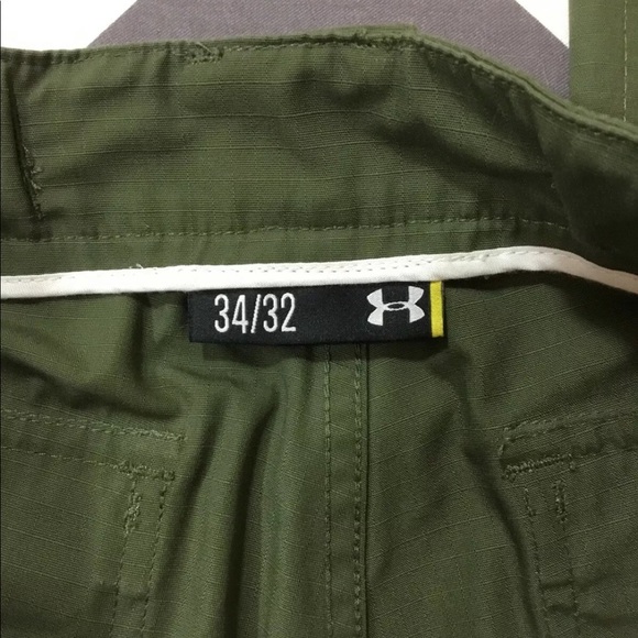 Under Armor Tactical Rip Stop 34x32 Olive Green - Picture 2 of 4